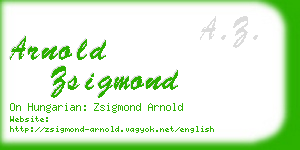 arnold zsigmond business card